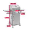 Gas Barbecue 2 Burners 30MB - Performance Core B2