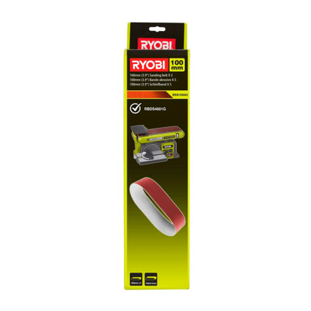 5 Bandas Abrasivas 100 X 914 Mm de Grano RYOBI