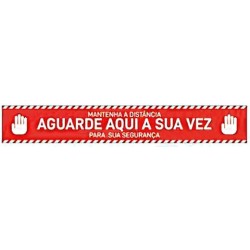 Autocolante de Chão 1000X150MM EM PT CHEMITOOL SAFETY