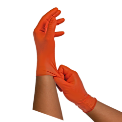 Luva de Nitrilo Orange Gtouch Sem Pó 8,5g 50 unidades M CHEMITOOL SAFETY
