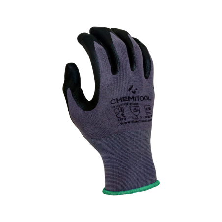 Luva Sensi-Touch Spandex Revestida a Nitrilo Microfine REF:10 CHEMITOOL SAFETY