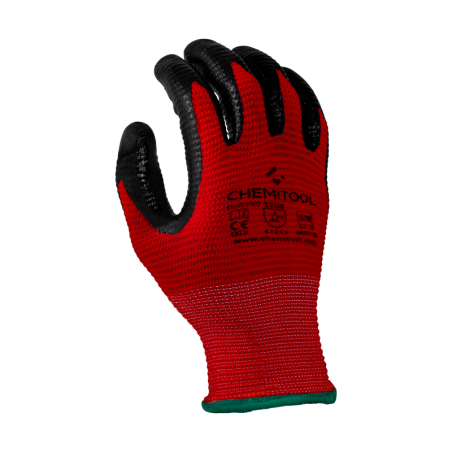 Luva GRIP de Poliester Revestida a Nitrilo REF:11 CHEMITOOL SAFETY