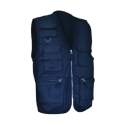 COLETE POLIÉSTER/ALGODÃO APERTO ZIP
