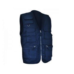 COLETE POLIÉSTER/ALGODÃO APERTO ZIP