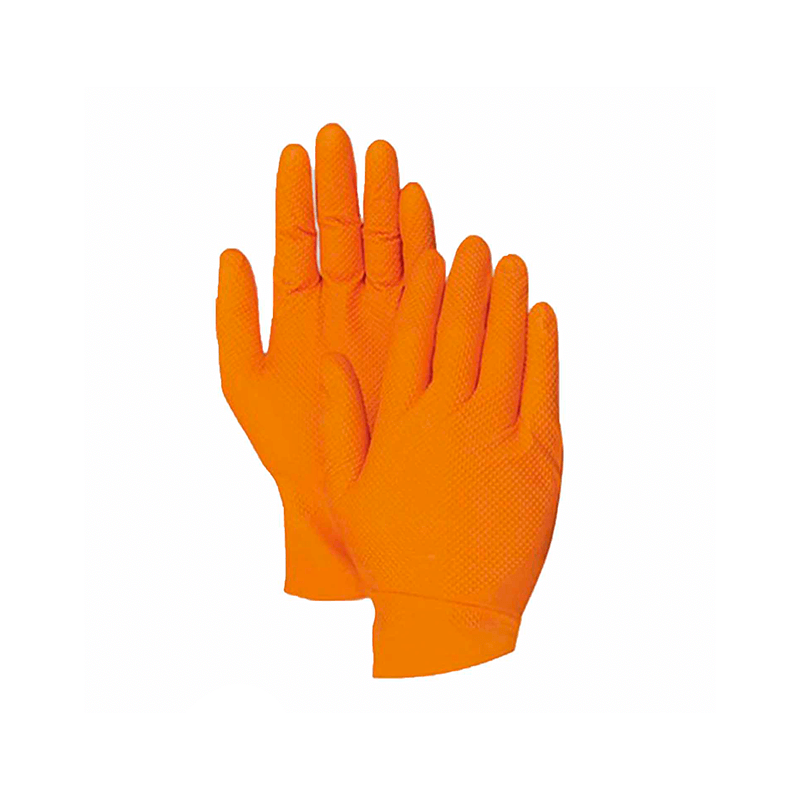 Luva Nitrilo Laranja Texturada REF:L CHEMITOOL SAFETY Luva Nitrilo Laranja Texturada REF:L CHEMITOOL SAFETY