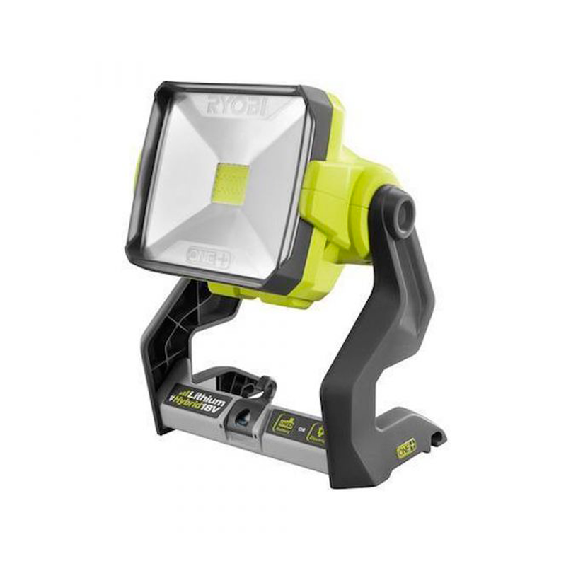 Foco De Luz Híbrido 18V, Sem Bateria RYOBI Foco De Luz Híbrido 18V, Sem Bateria RYOBI