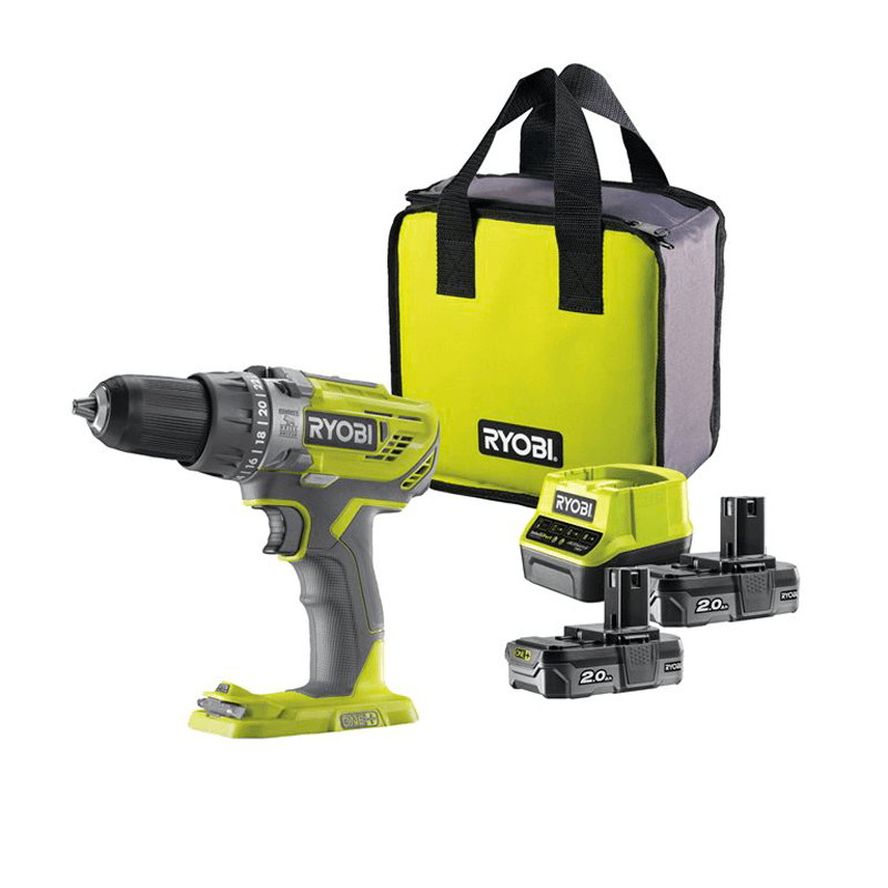 Berbequim Com Percussão 18V (2 X 2,0Ah) RYOBI