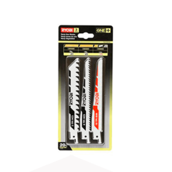RYOBI Kit Of 3 Blade Saber Saw For Wood And Metal
