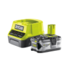 Conjunto Carregador Rápido 2,0Ah + 1 Bateria Lithium+ 18V - 4,0 Ah One+ RYOBI