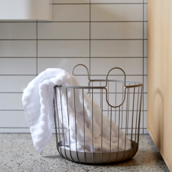 Basket 40,6x41,1cm Taupe - INU