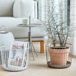 Basket 30x30,5cm Soft Grey - INU