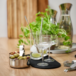 TAÇA PARA APERITIVOS COM COLHER GRANDE