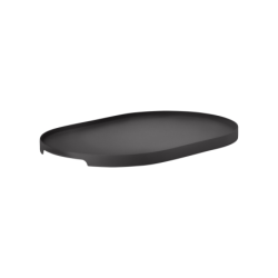 TABULEIRO OVAL 23CM PRETO