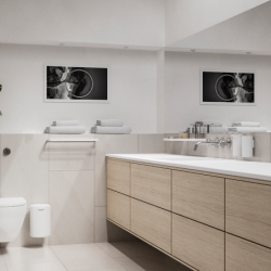 Toothbrush Mug for Wall White - Rim