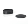 Conjunto de 4 Bases para Copos Preto - Rocks