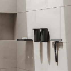 Limpa-Vidros com Suporte 22cm Preto - Rim