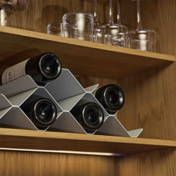 Wine Rack 51,3cm Warm Grey - Rocks