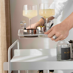 Cocktail Trolley Soft Grey - A-Cocktail