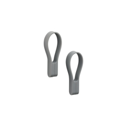 Set of 2 Towel Strap/Magnet Grey - Loop Magnet