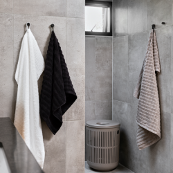 Set of 2 Towel Strap/Magnet Grey - Loop Magnet