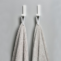 Set of 2 Towel Strap/Magnet Soft Grey - Loop Magnet