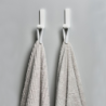 Set of 2 Towel Strap/Magnet Soft Grey - Loop Magnet