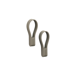 Set of 2 Towel Strap/Magnet Taupe - Loop Magnet