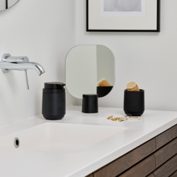 Toothbrush Mug Black - Time