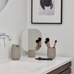 Toothbrush Mug Concrete - Time