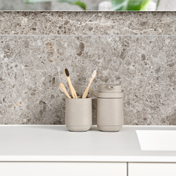 Toothbrush Mug Concrete - Time