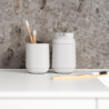 Toothbrush Mug Soft Grey - Time