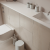 Toothbrush Mug Soft Grey - Time