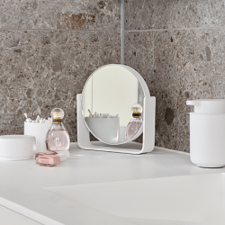 Espejo de Mesa con Aumento 5x Blanco - Ume