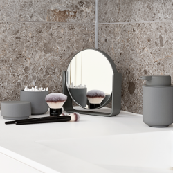 Espelho de Mesa com Aumento 5x Cinza - Ume