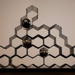 Wine Rack 19,5cm Black - Rocks