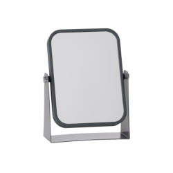 Espelho de Mesa com Aumento 3x Cinza