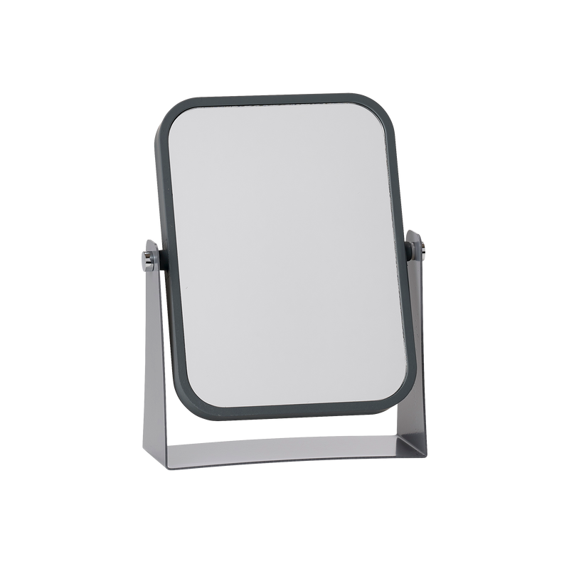 Espelho de Mesa com Aumento 3x Cinza
