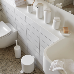 Caixote do Lixo WC Pedal 4L Branco - Ume