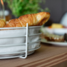 Cesto para Pão Cinza Claro - Singles