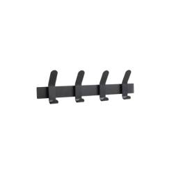 Cabide com 4 Ganchos Preto - A-Rack