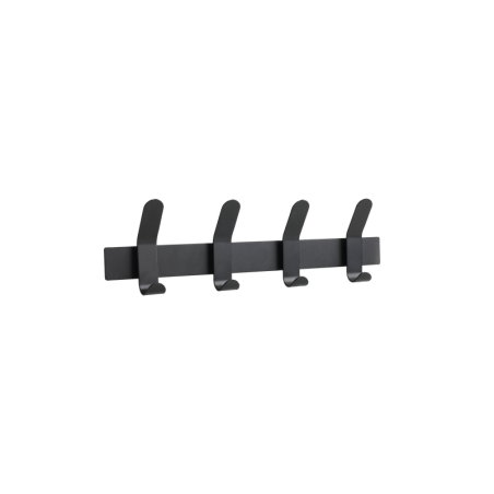 Cabide com 4 Ganchos Preto - A-Rack