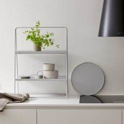 Shelving Unit 75cm Soft Grey - A-Table