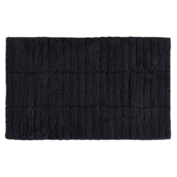 Bath Mat 50x80cm Black - Tiles