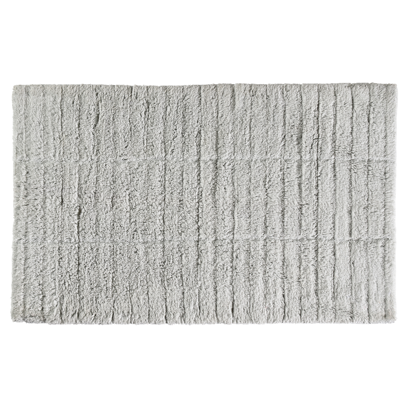 Bath Mat 50x80cm Soft Grey - Tiles