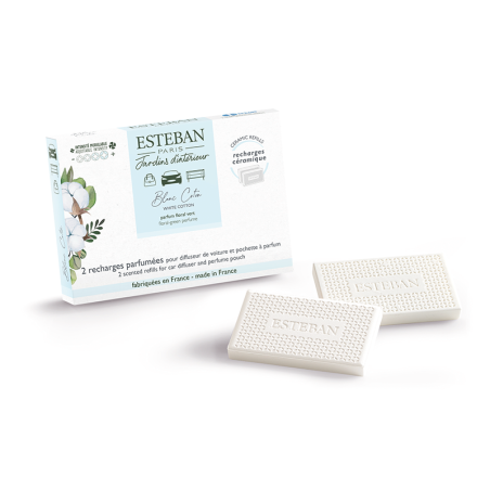 Scented Car Diffuser Refill 2x - White Cotton