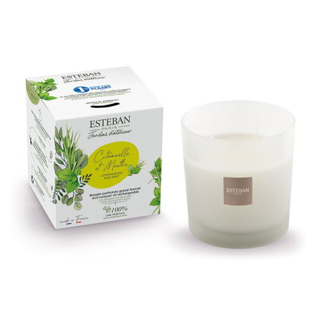 Vela Perfumada Recargable 450gr - Citronela y Menta
