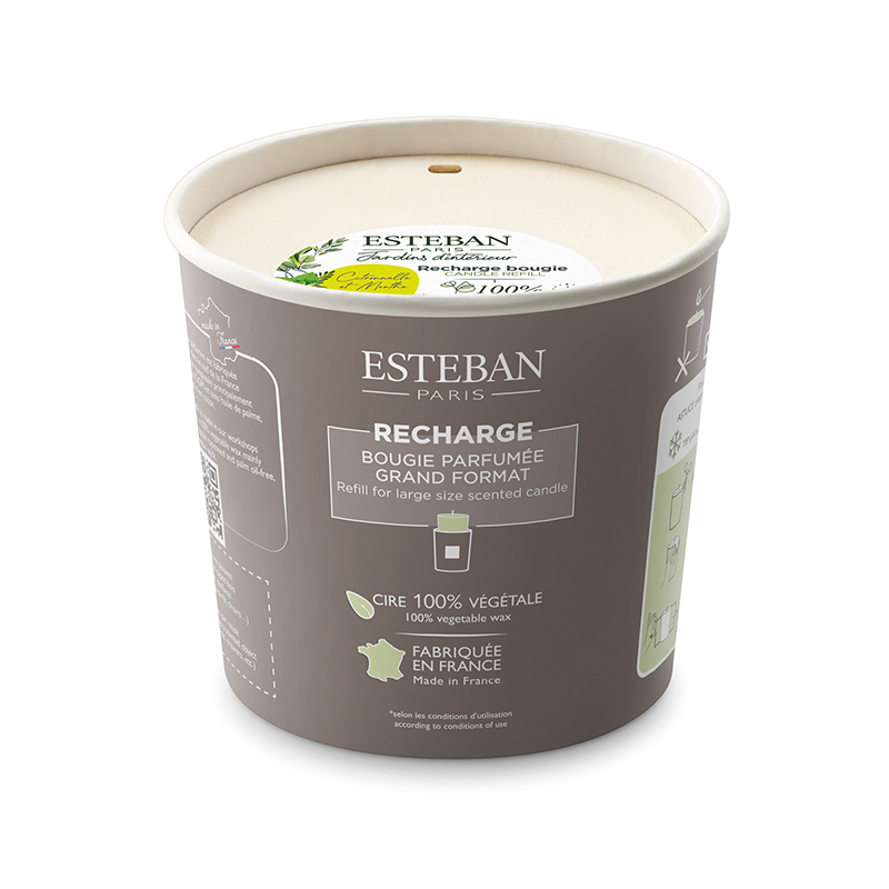 Recarga para Vela Perfumada 450gr - Citronela e Menta