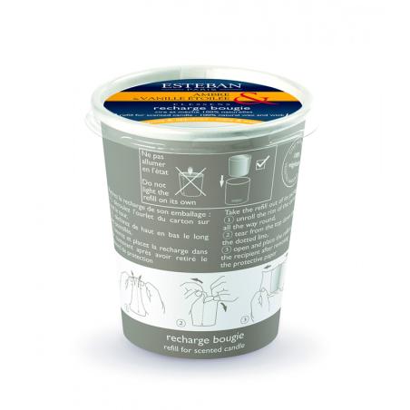 Refill for Scented Candles - Amber & Starry Vanilla