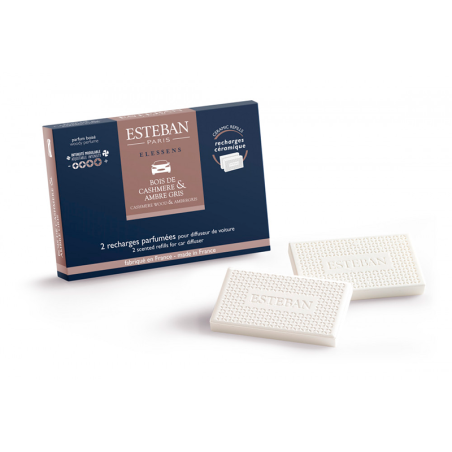Scented Refill for Car Diffuser 2x - Cashmere wood & Ambergris