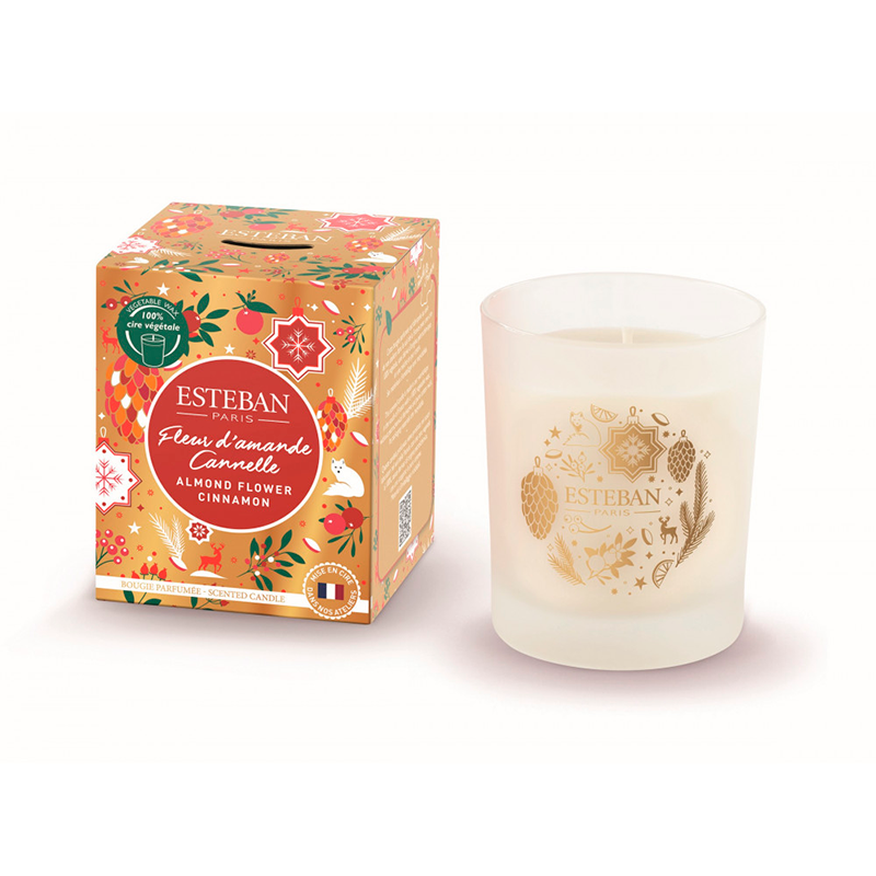 Vela Perfumada 170gr - Flor de Amêndoa e Canela
